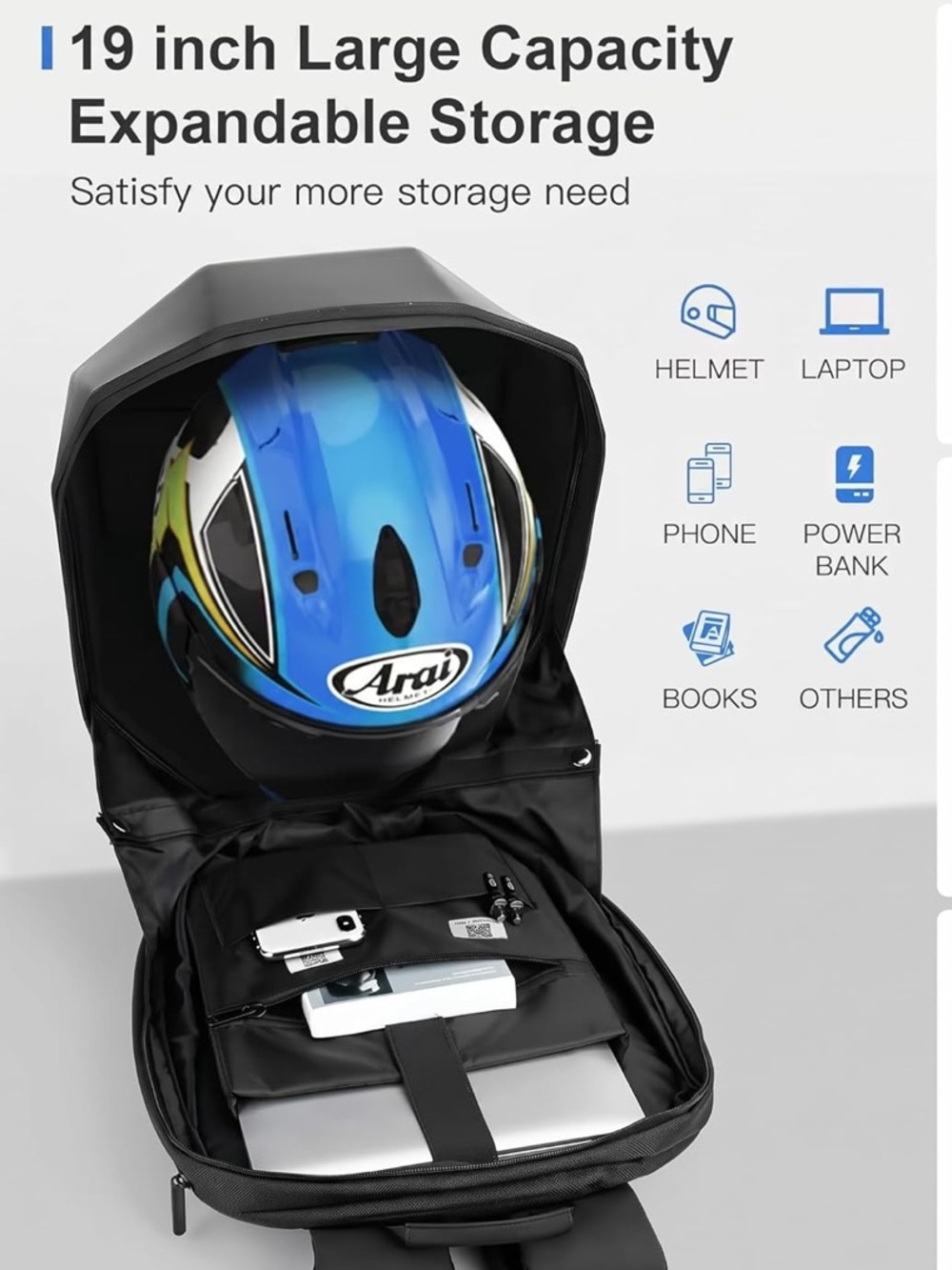 LED Backpack With DIY Programmable Full Color Screen - Picture 4 of 10